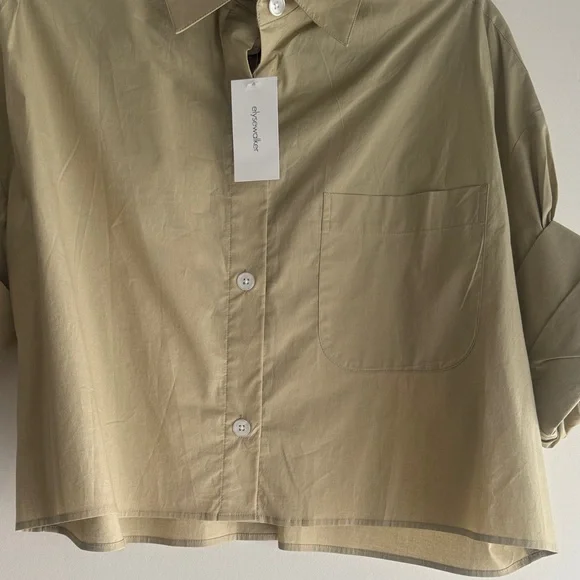 TWP button down cotton shirt - new with tags  size XS/S - Picture 3 of 7